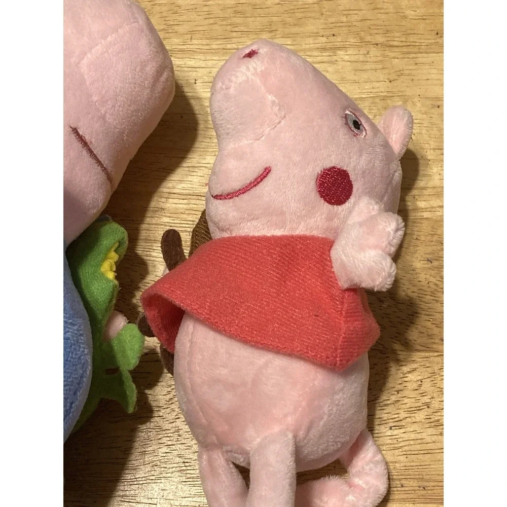 Peppa Pig plush George Lot X 2‎ Children's Soft toys Dinosaur Teddy Bear